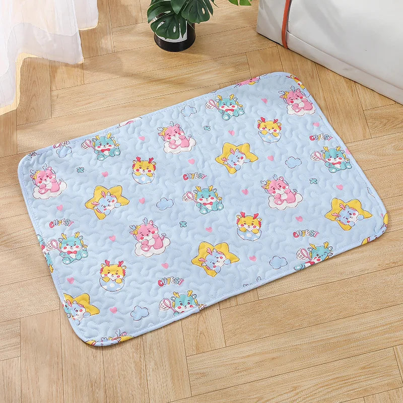 Summer Mat Pet Cooling Ice Blanket Mat Moisture Proof Dog Floor Sofa Cushion Skin Friendly Cat Sleep Breathable Pet Bed Covers