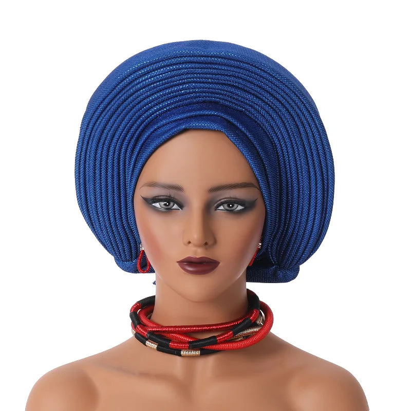 Headtie Africano para Mulheres, Headtie Nigeriana, Aso Oke Headtie, Hijab, Envoltório Cabeça, Turbante, Tampas de Quimioterapia, Lenço Feminino, Alta Qualidade, Festa de Casamento