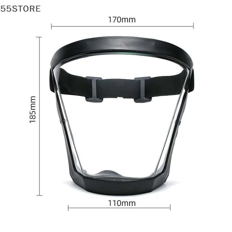 Work Protection Mask Transparent Facial Protector Face FaceMask Protective Outdoor Heating Home Kitchen Tools Full Face Mask