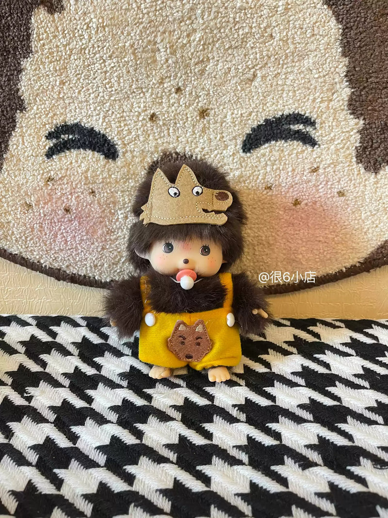 In Stock 15cm Mongon Monkey Kawaii Doll Keychain Bag Pendants Toy Hand Puppet Decompression Children Cute Gift Decoration Gift