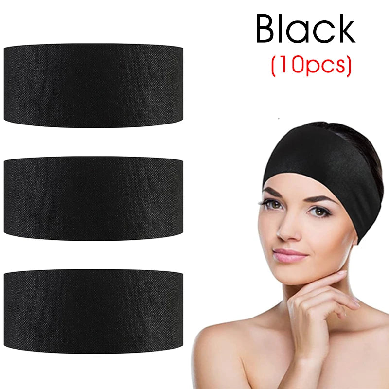 10/50/100 pçs descartável spa facial headbands branco facial esteticista bandana envoltório não tecido macio cuidados com a pele salão de beleza supplie