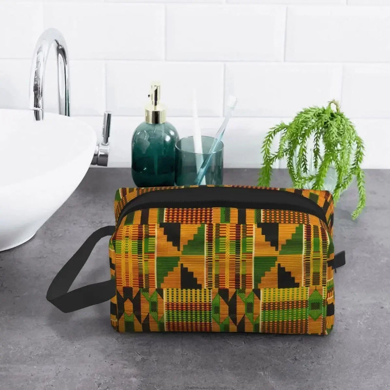 Bag Travel Cosmetic Organizer Fashion Traditional Africa Ethnic Pattern Storage Toiletry Bags