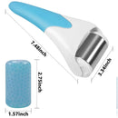 Pele legal rolo de gelo massageador rolo de gelo de aço inoxidável massagem facial ferramenta de relaxamento cuidados com a pele beleza levantamento rolo facial