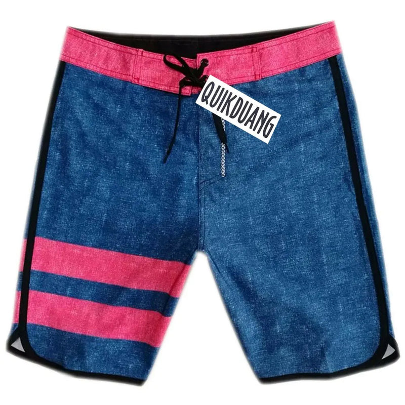 Quick-Dry Waterproof Beachshorts Men's Swimming Trunks Casual Bermuda Spandex Surf Pants Physique Competition Board Shorts L01
