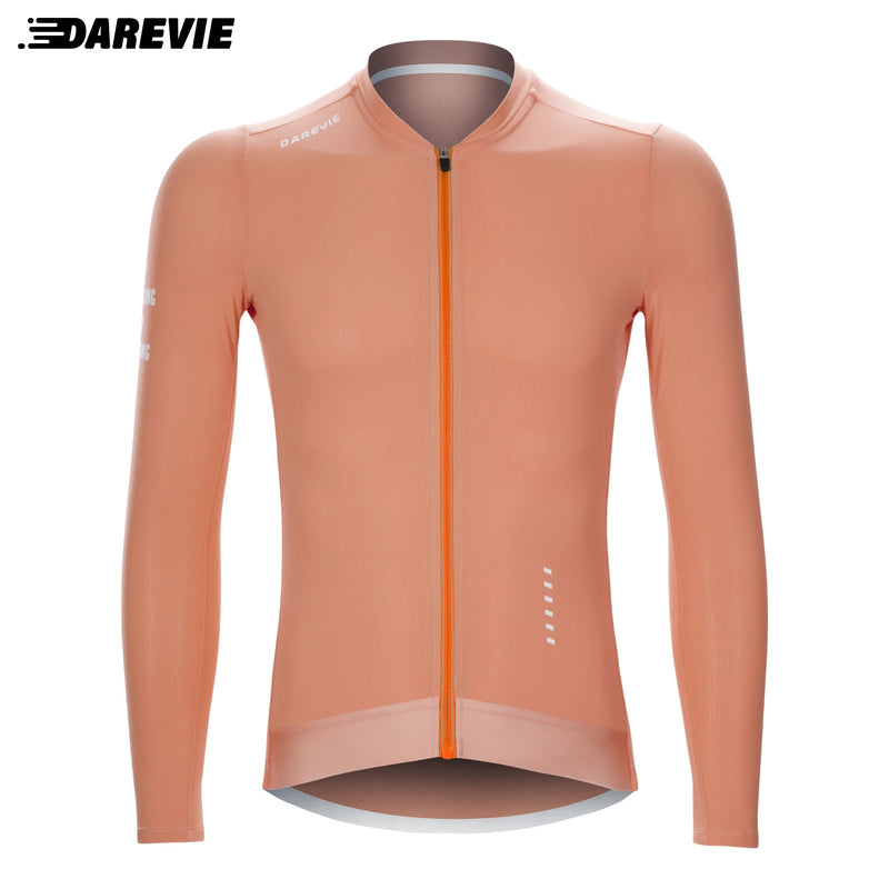 DAREVIE Ciclismo Jersey Manga Longa Homens Mulheres Cool Tecnologia Homem Ciclismo Maillot Soft Respirável Quick Dry SPF 50 Tamanho Pequeno
