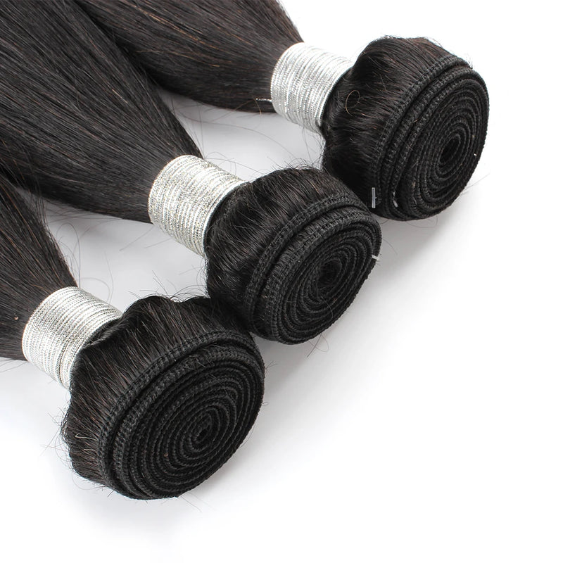 Clearance Sale 16 18 20inches Natural Color Human Hair Bundles Straight Remy Brazilian Hair Extension Double Wefts no Shedding