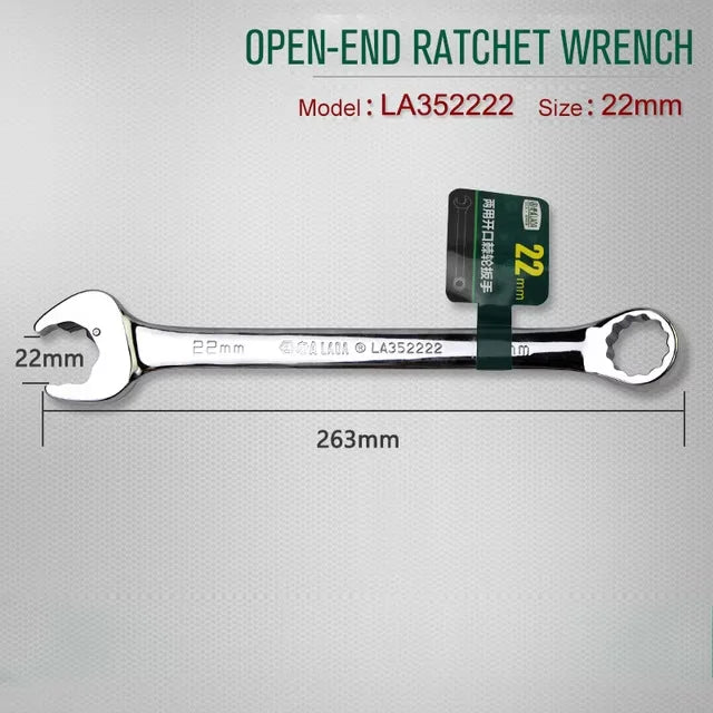 Laoa 8-27mm chave de catraca de extremidade aberta combinação chave de soquete de catraca chave universal ferramenta manual de reparo de carro de bicicleta