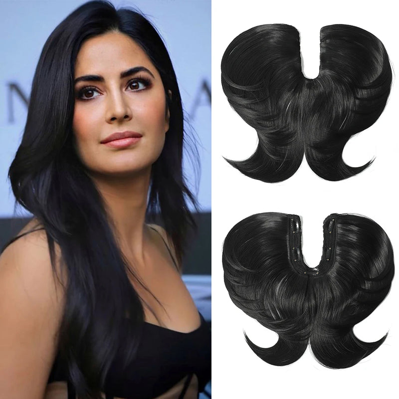 5 Clip U Part Synthetic Hair Wigs for Women Straight Wigs Natural Color Straight U-part wigs Hair Extension Clip