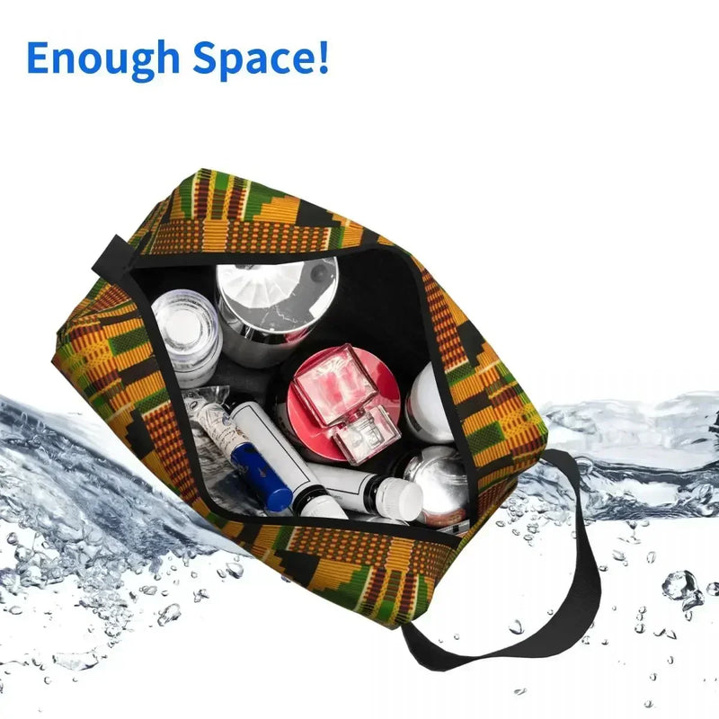 Bag Travel Cosmetic Organizer Fashion Traditional Africa Ethnic Pattern Storage Toiletry Bags