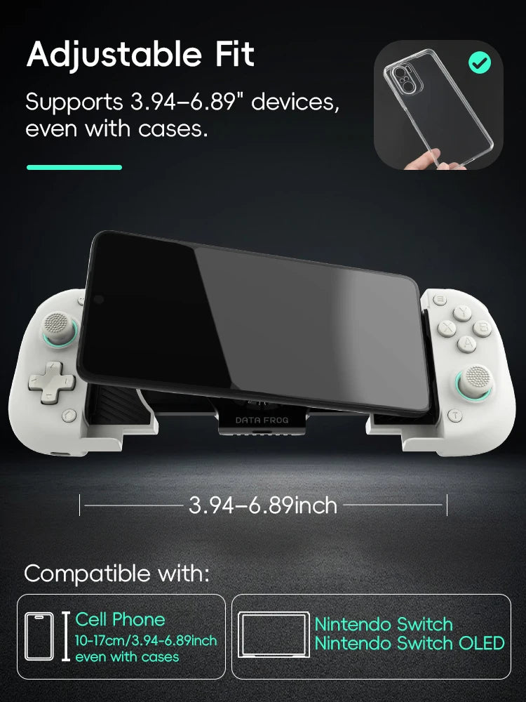 Controlador sem fio DATA FROG X3 para controlador de jogo Android para Samsung Galaxy para PUBG Mobile para Switch/Switch OLED