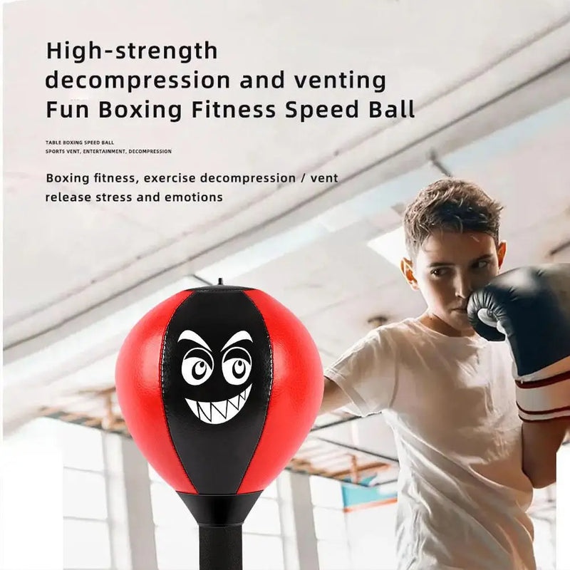 Bola de boxe de mesa, saco de pancadas, estresse, buster com ventosa, mesa de boxe, bola de perfuração, ventosa, reduz a tensão