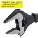 Chave inglesa ajustável de 6/8/10/12 polegadas, grande, aberta, aço inoxidável, oficina doméstica, multifuncional, ferramentas de reparo manual