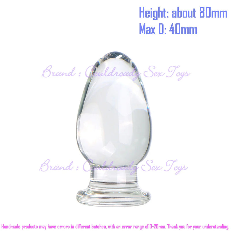 55mm cristal dourado grande vidro anal plug buttplug vibrador massageador de próstata feminino masturbação erótica brinquedos sexuais adultos para homem
