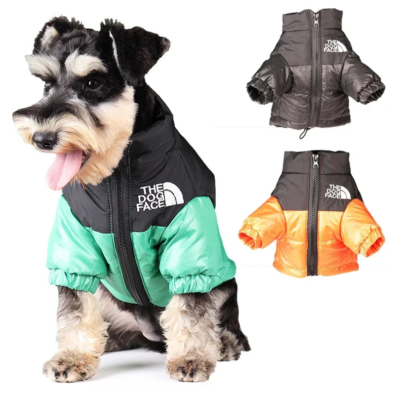 Grande inverno roupas para cães de estimação buldogue francês filhote de cachorro quente jaqueta à prova de vento pequeno médio cão casaco reflexivo chihuahua roupas para animais de estimação