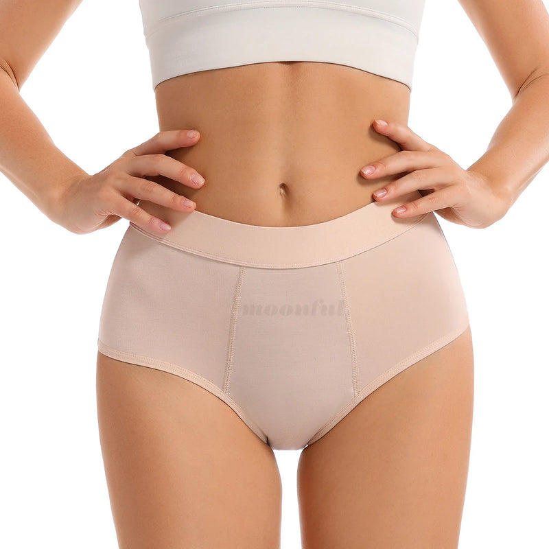 Women Menstrual Period Panties 4 Layer Bamboo Menstrual Panties Overnight Absorbent Period Underwear Culottes Menstruelles Femme