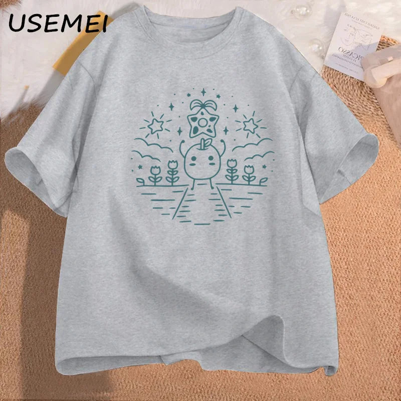 Stardew Valley Gaming T Shirts Harajuku Pullover Stardew Video Game T-shirt Cotton Short Sleeeve Streetwear O Neck Loose Tshirts