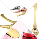 1 conjunto de rolo de massagem para os olhos, máscara facial de ponta dupla, colher de beleza em forma de t, ferramenta portátil para cuidados com a pele, reduz rugas nos olhos, inchaço