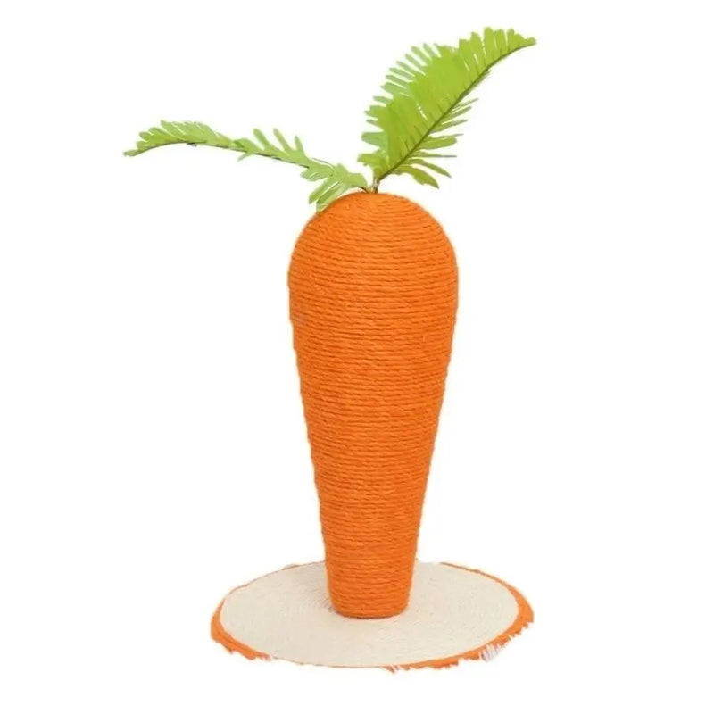 Carrot Pattern  Scratching Board Pet Toys for inding Claws And Itching Relief Jute Material Medium Size  Scratching Post