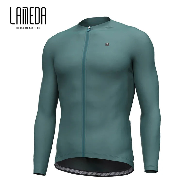 Lameda camisa de ciclismo primavera verão roupas de ciclismo para homens verão secagem rápida respirável estrada ciclismo terno manga longa topo
