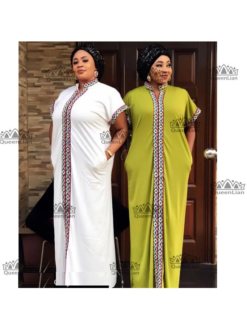Vestido longo para as mulheres, roupas tradicionais africanas, impressão dashiki, tamanho solto, para a senhora (cp06