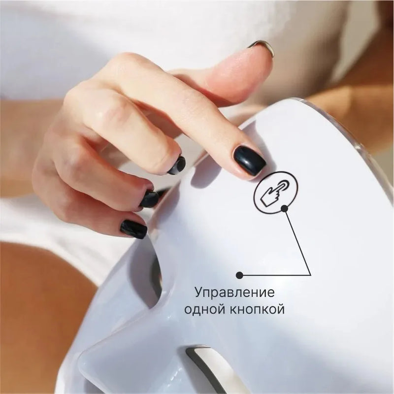 7 cores led máscara facial fóton terapia rosto cuidados com a pele máscara anti acne terapia rejuvenescimento da pele remoção de rugas rosto máscara de beleza