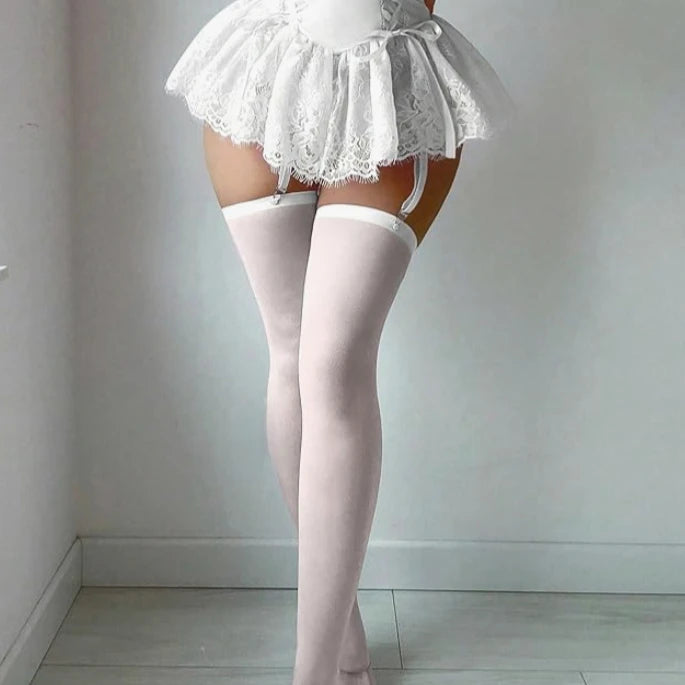 Club Colorful Stockings Women's 80D Velvet Knee High Socks Student Lingerie Thigh Autumn Winter Warm Sock Hot Girl Sexy Stocking
