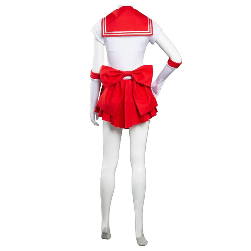 Hino rei cosplay anime marinheiro marte cosplay fantasia traje disfarce para mulheres meninas vestido bandana halloween carnaval terno