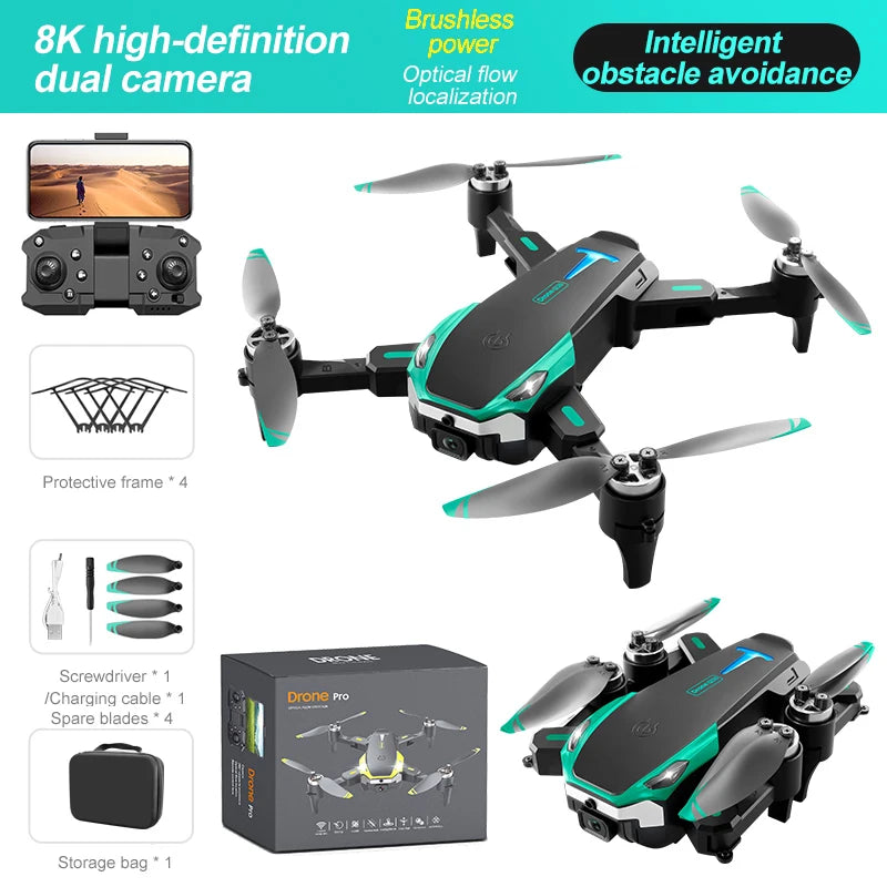 S25/S6 Max Drone 8k Profesional HD Dual Camera Obstacle Avoidance Aerial Photography Optical flow Foldable Quadcopter Toy
