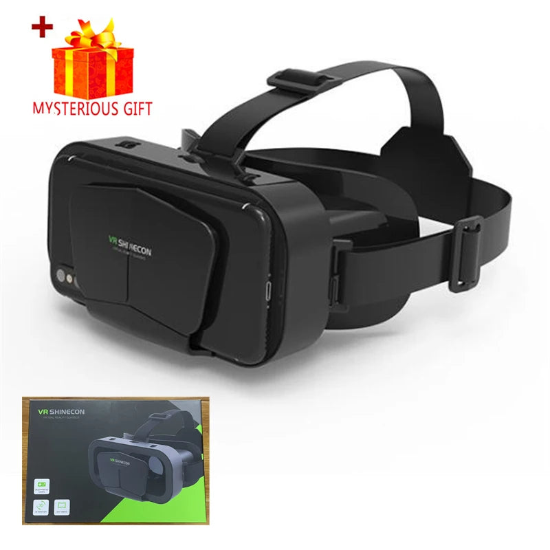 Virtual Reality Headset VR Óculos, Viar Dispositivos Capacete, Lentes 3D, Óculos inteligentes para Smartphones, Celular, Acessório de jogos
