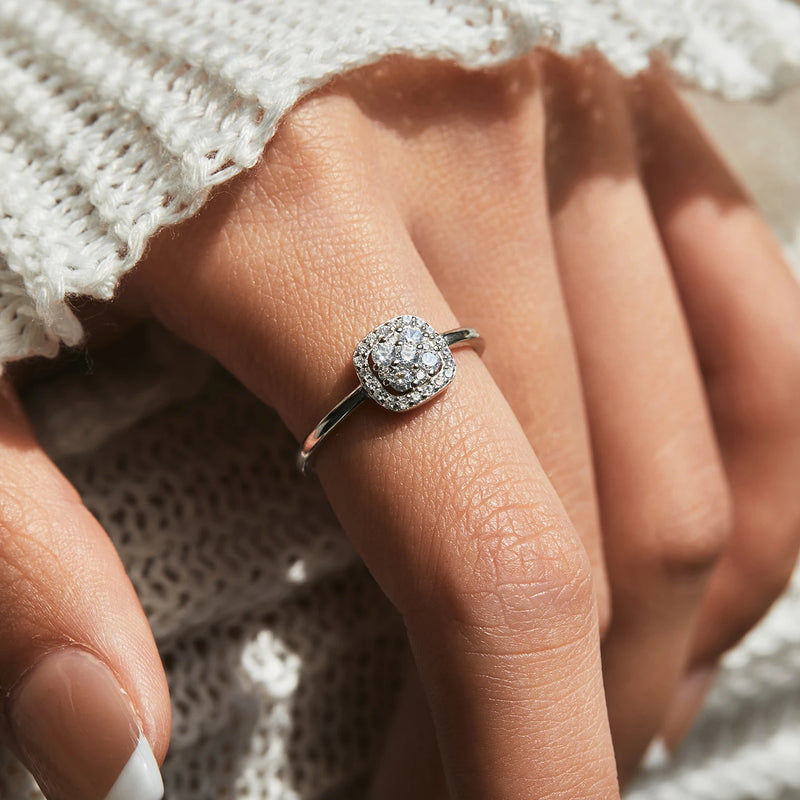 Modian espumante vvs1 d cor pavimentar ajuste moissanite anel 925 prata esterlina anel de banda de casamento para mulheres jóias finas