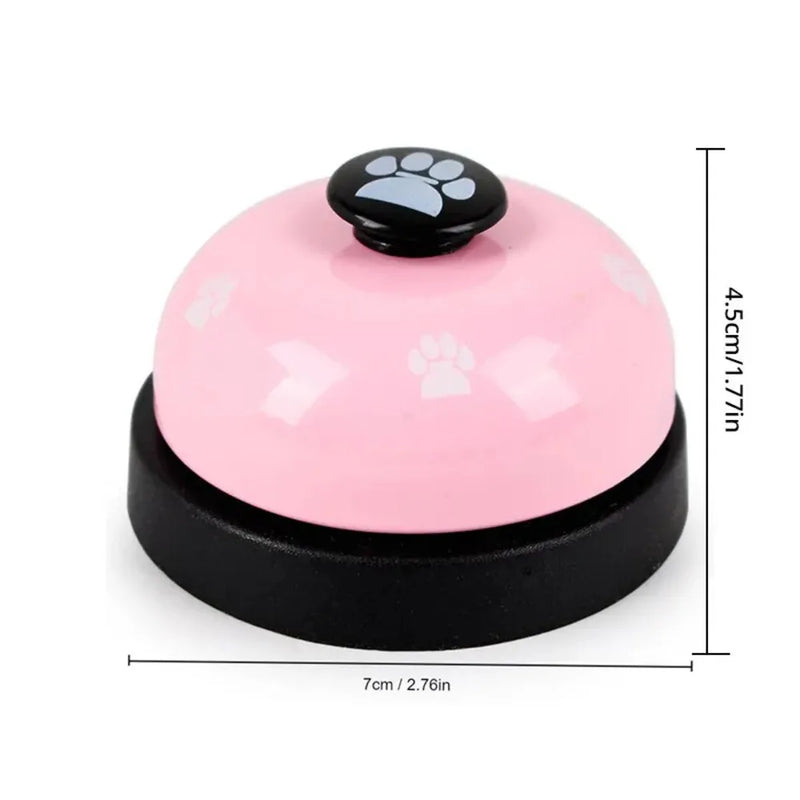 Pet Press Bell Device Cat Toy Funny Dog Paw Print Bell Ringer Dog Interactive Training Toys Pet Supplies