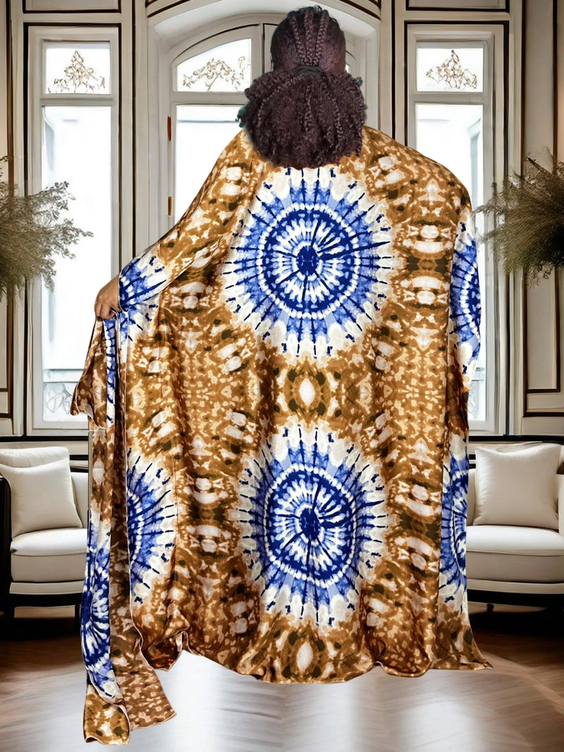 Vestido longo casual feminino estilo étnico vestido maxi confortável Dashiki vestido maxi estampado africano