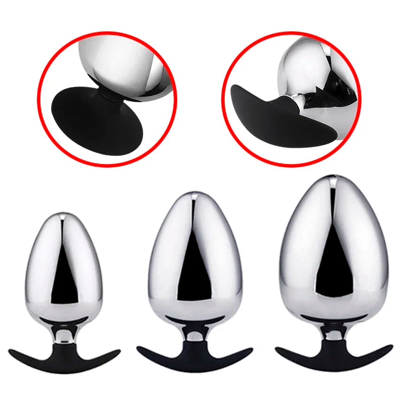 Dilatador anal de diâmetro extra grande para mulheres, Buttplug de metal, expansor anal, plug anal grande, brinquedos sexuais adultos, masturbador, ponto G