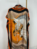 Impressionante vestido kaftan estampado africano para roupas femininas plus size do Ramadã