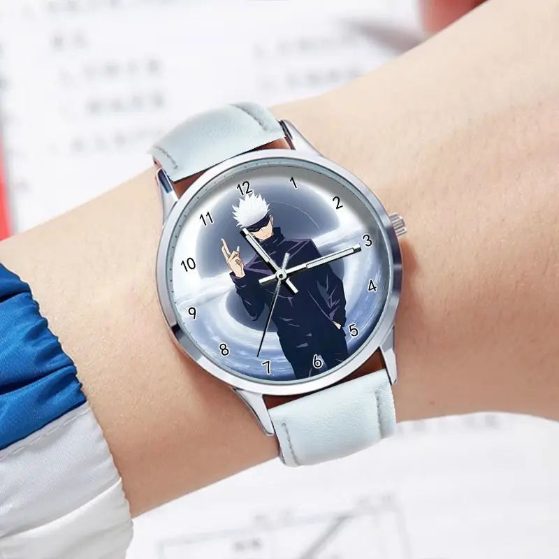 Jujutsu Kaisen Gojo Satoru Waterproof Watch Student pointer Watch Lolita Birthday present Cosplay Cute Cartoon Xmas Gifts