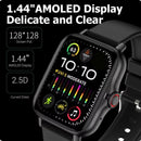 Android Phone Smart Watch para homens e mulheres, 1,44 "tela colorida, Bluetooth Call, oxigênio no sangue, monitoramento de pressão, 2024