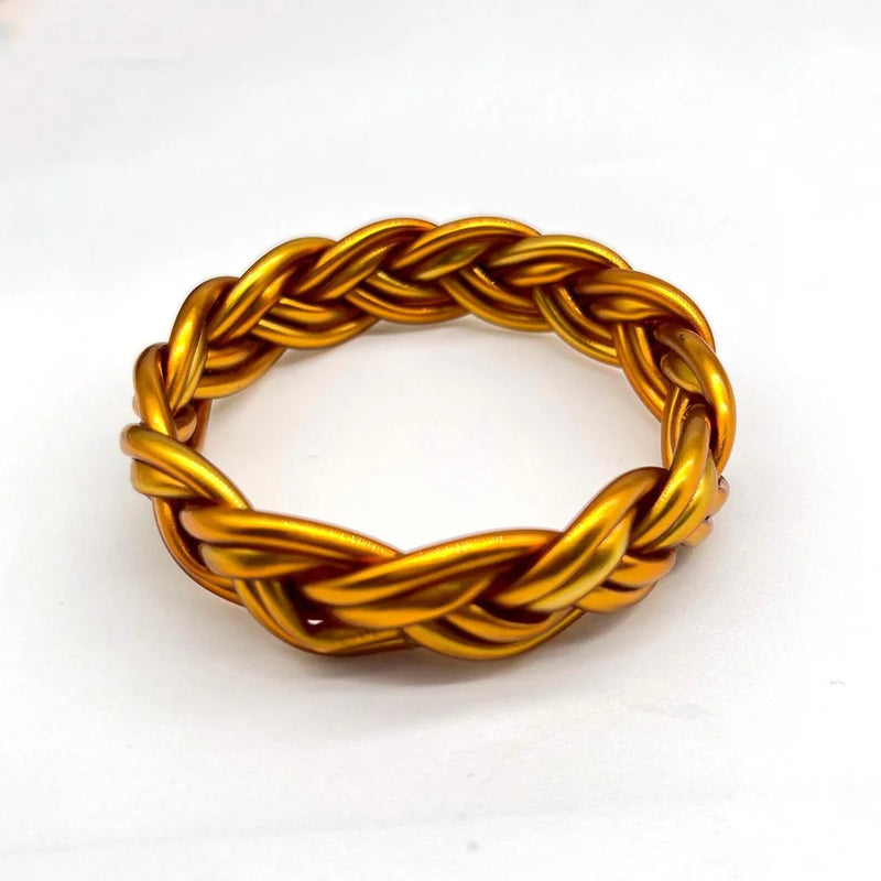ALLYES Multilayer Handmade Braided Bangles for Women Men Temperament Glitter Filled Jelly PVC Bangle & Bracelet Jewelry Gift