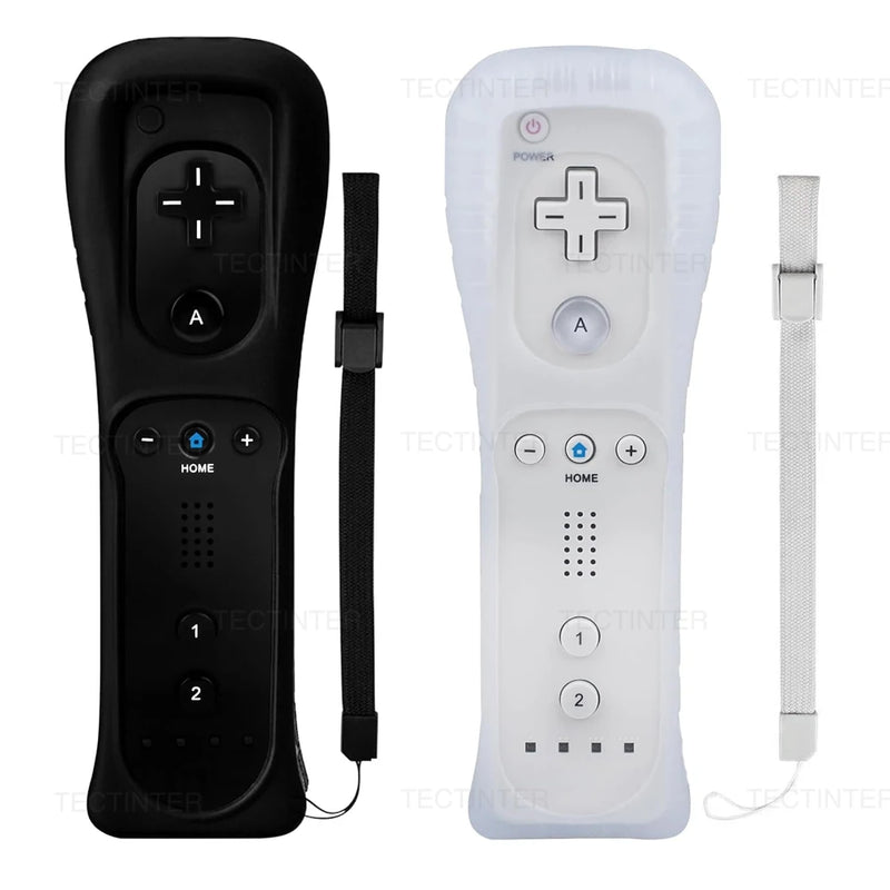 2 em 1 controle remoto sem fio bluetooth para wii wii u controle opcional movimento mais gamepad nunchuck conjunto com capa de silicone