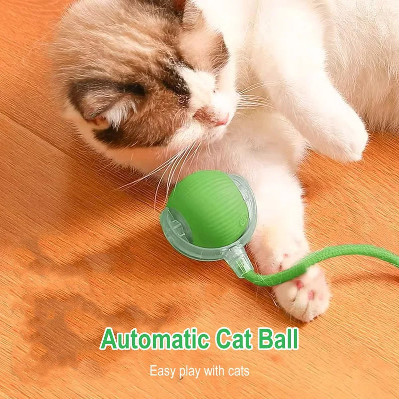 Interactive Cat Toys Ball Auto Electric Rolling Ball Toys for Cats/Kitty Pets Smart Automatic Teaser USB Rechargeable