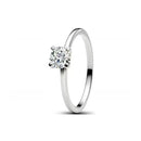 Novo real 925 prata esterlina moda design irregular coração redondo anel quadrado senhoras jóias finas acessório de noivado de casamento