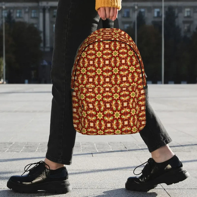 African Ankara Wax Print Backpack Student Boys Girls BookBag Kids School Bag Computer Shoulder Bags for Men Women