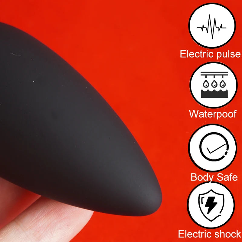Electro bdsm plug anal. estim e-stim butt plug vibrador vagina ânus expansão massagem de próstata dilatador de bunda, sexo elétrico, electrodosex