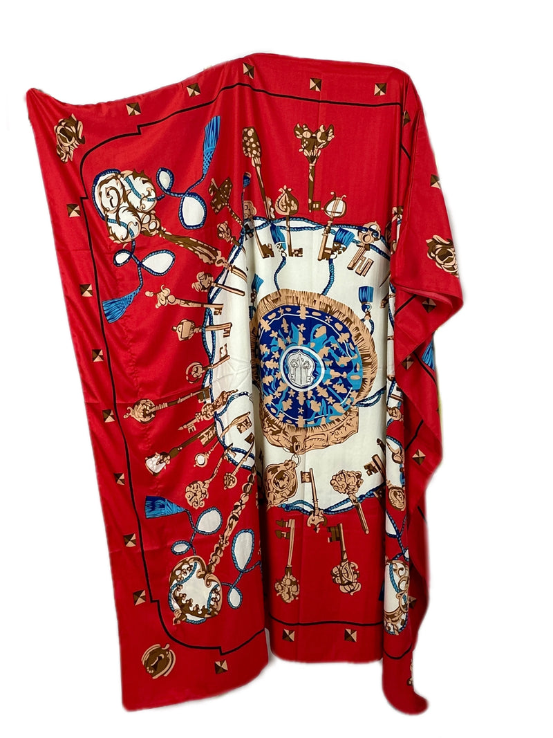 Vestido estampado fashion feminino – vestido boêmio solto, estampa paisley tendência, perfeito para praia e férias