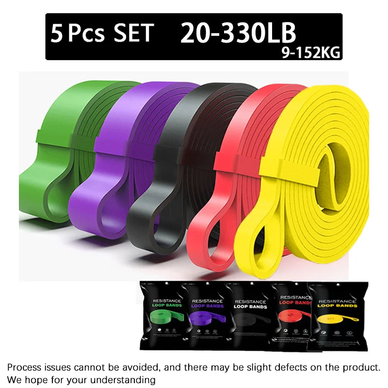 Latex Resistance Bands Pull Up Gym Home Fitness Rubber Expander Loop Strength Assist Workout Training Equipment