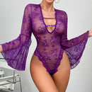 MIRABELLE-Trompete Manga Fetiche Sexy Kinky Bodysuit, Fantasia Fetiche Lingerie, Corpo Nu Traje Erótico, Mariquinhas Ver Através de Calças Justas