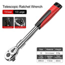 72 dentes 1/4 "1/2" chave de soquete telescópica catraca CR-V liberação rápida profissional ferramentas manuais reparo automóvel