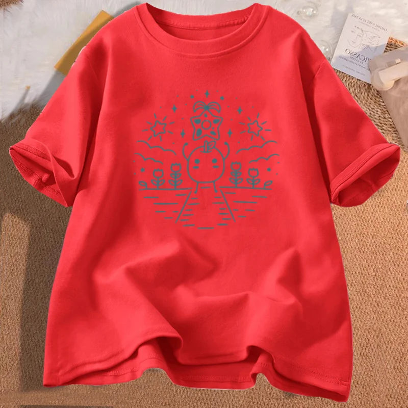 Stardew Valley Gaming T Shirts Harajuku Pullover Stardew Video Game T-shirt Cotton Short Sleeeve Streetwear O Neck Loose Tshirts