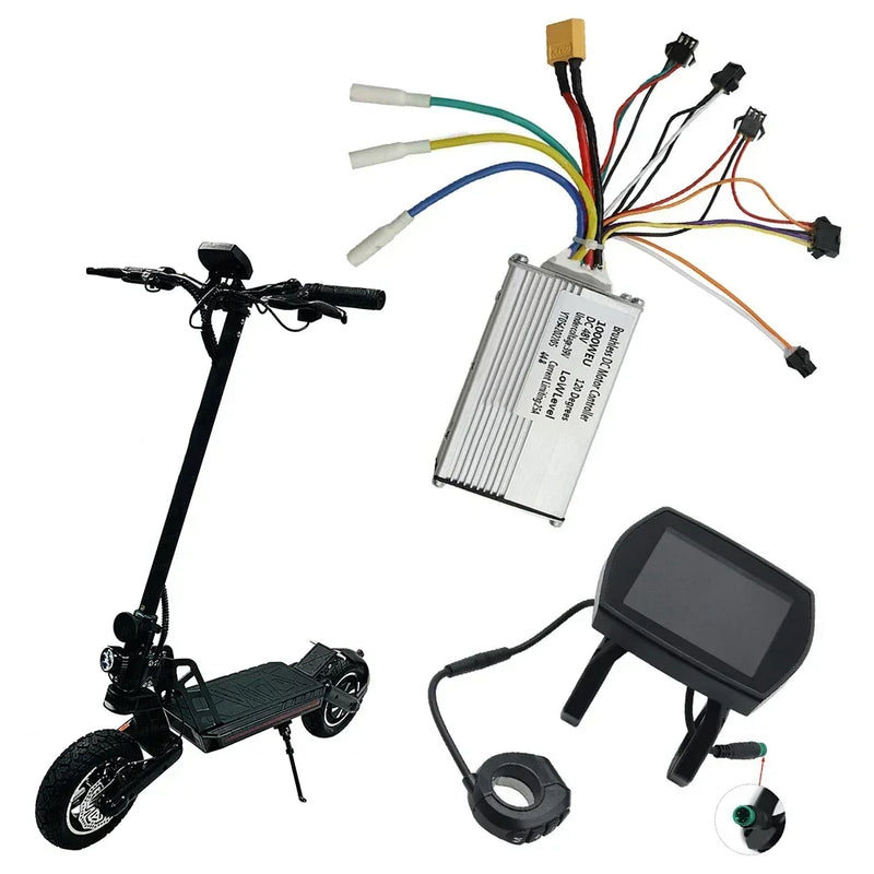 New 48V/25A 1000W Controller With Display For Kugoo G2 PRO 10 Inch Electric Scooter LCD Display With Controller Set Accessories