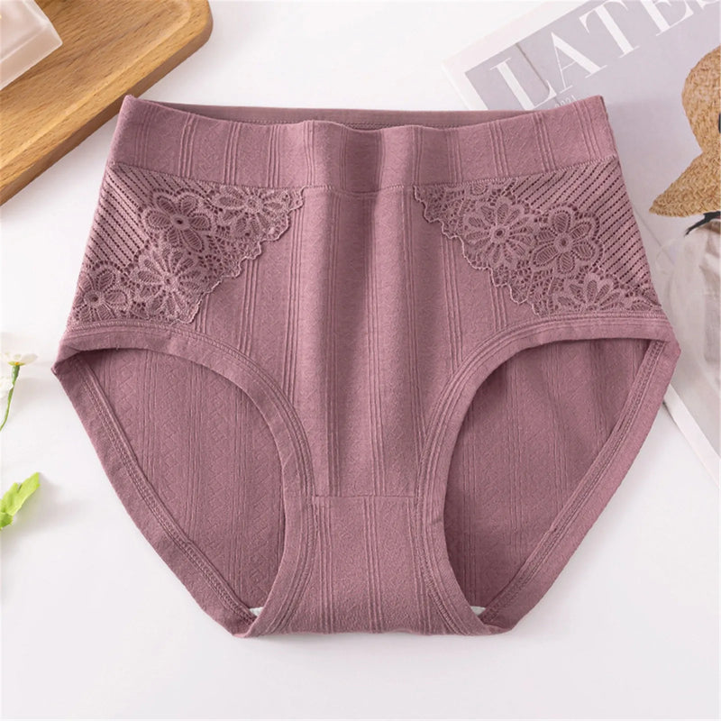 Women's Panties Large Size Underwear Seamless High-Rise Solid Cotton Underpants Ladies Lingerie Sexy For 40-100KG