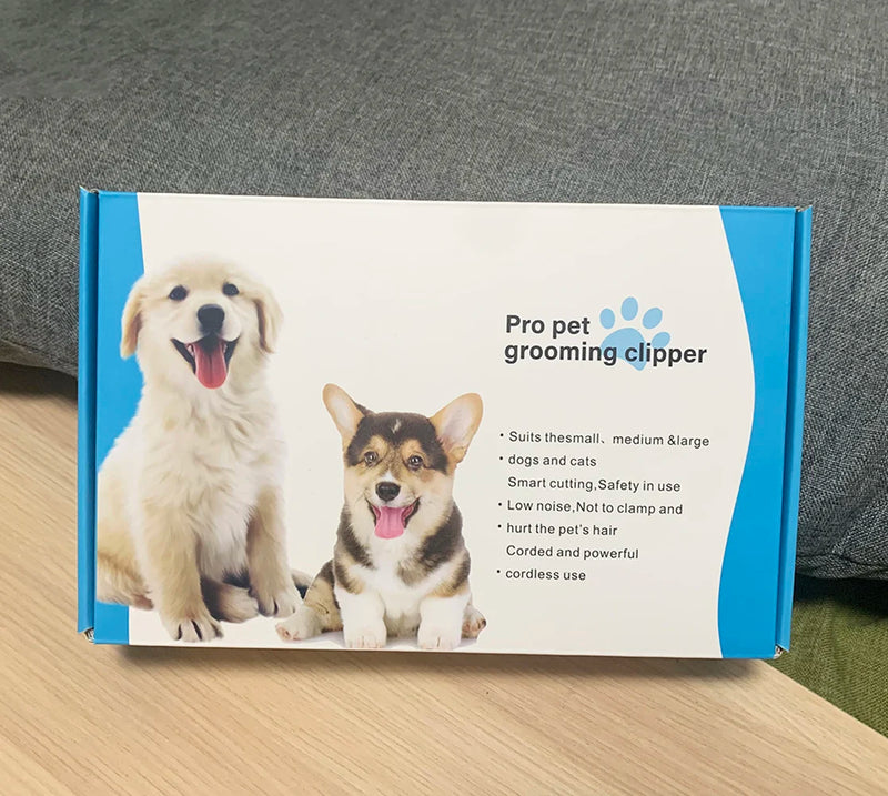 Profissional High Power Dog Hair Cutter, Low Noise Pet Trimmer, Grooming Clippers com guarda pentes para animais